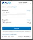PayPal's checkout modal