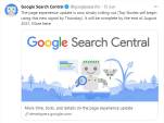 Google's Page Experience Update began rolling out in June 2021