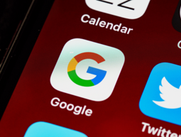 Google icon on a mobile phone screen
