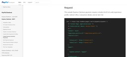 PayPal's developer documentation