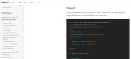 PayPal's developer documentation