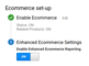 Enhanced Ecommerce Google Analytics option