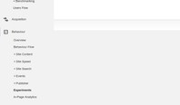 Google Analytics Experiments